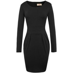Grace Karin Long Sleeve Black Dress S